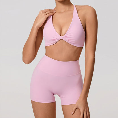 Women's Quick-Dry 2-Piece Yoga Suit and Tracksuit for Summer Workout and Running