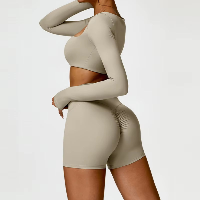 Women's Quick-Dry 2-Piece Yoga Suit and Tracksuit for Summer Workout and Running