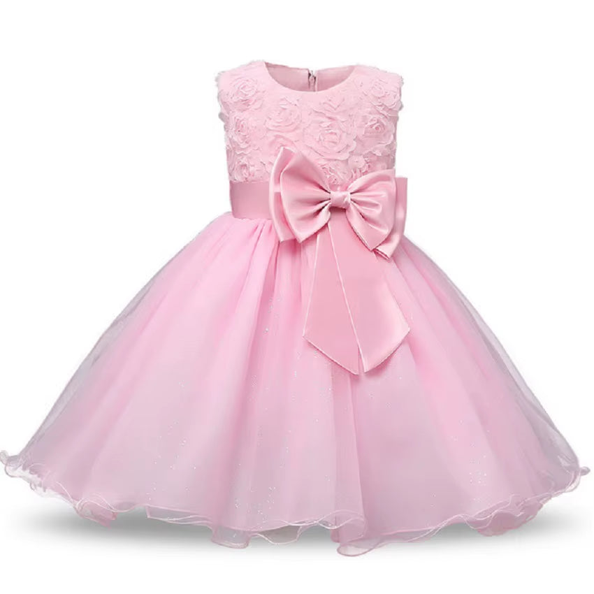 Baby Girls Sequins Flower Party Tutu Dress Clothes Children Girls Wedding Birthday Dress Clothing Infant Kids Christmas Costume