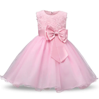 Baby Girls Sequins Flower Party Tutu Dress Clothes Children Girls Wedding Birthday Dress Clothing Infant Kids Christmas Costume