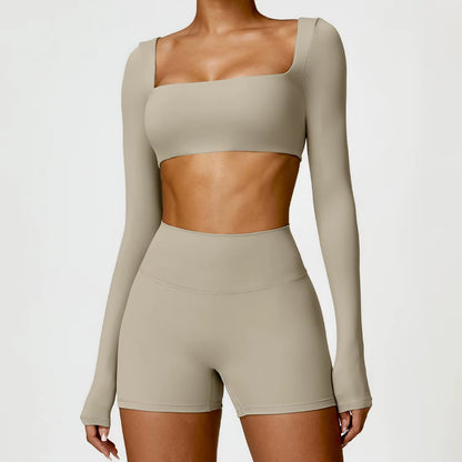 Women's Quick-Dry 2-Piece Yoga Suit and Tracksuit for Summer Workout and Running