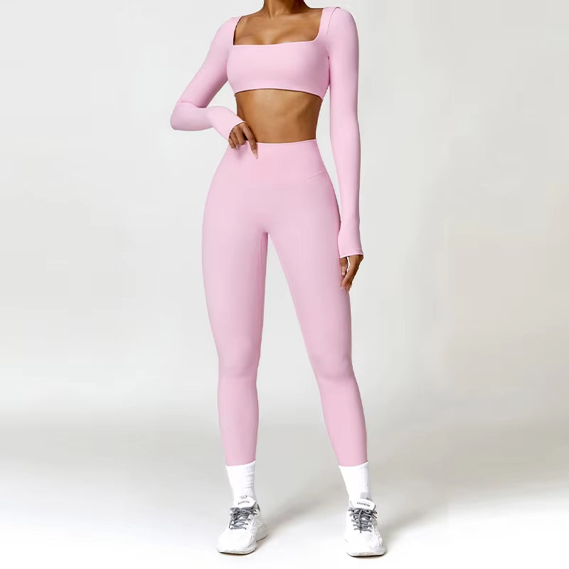 Women's Quick-Dry 2-Piece Yoga Suit and Tracksuit for Summer Workout and Running