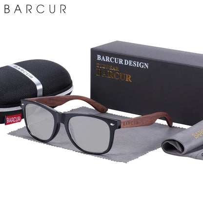 Black Walnut Sunglasses Wood Polarized Sunglasses Men Glasses Men UV400 Protection Eyewear Wooden Original Box