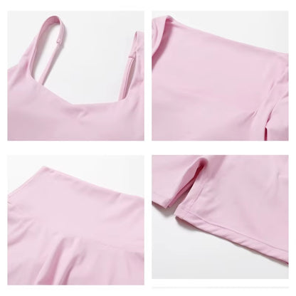 Women's Quick-Dry 2-Piece Yoga Suit and Tracksuit for Summer Workout and Running