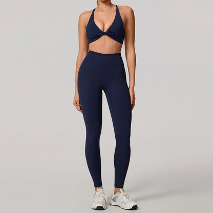 Women's Quick-Dry 2-Piece Yoga Suit and Tracksuit for Summer Workout and Running