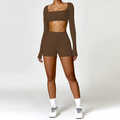 Women's Quick-Dry 2-Piece Yoga Suit and Tracksuit for Summer Workout and Running