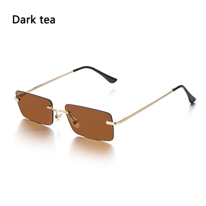 Travel Mountaineering Sunglasses for Men and Women - UV400 Gradient Rimless Eyewear