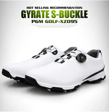 Golf Shoes Men Waterproof Sports Shoes Knobs Buckle Shoes Mesh Lining Breathable Slip Resistant Sneakers for Male Outdoor
