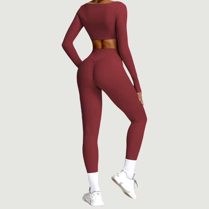 Women's Quick-Dry 2-Piece Yoga Suit and Tracksuit for Summer Workout and Running