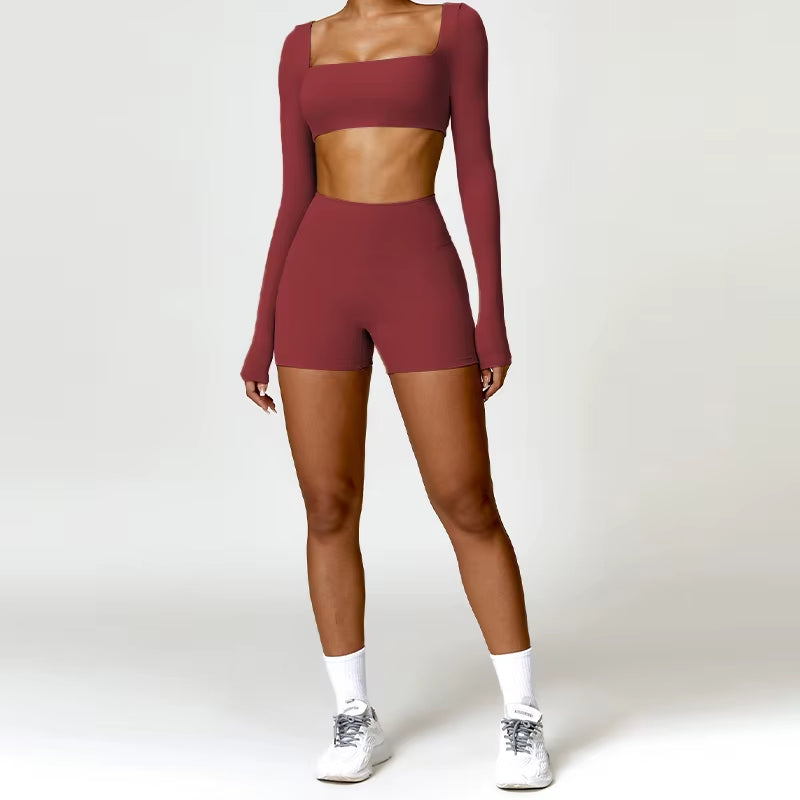 Women's Quick-Dry 2-Piece Yoga Suit and Tracksuit for Summer Workout and Running