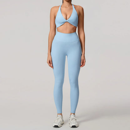 Women's Quick-Dry 2-Piece Yoga Suit and Tracksuit for Summer Workout and Running