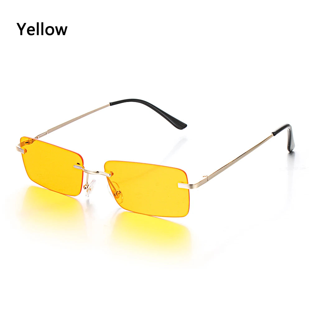 Travel Mountaineering Sunglasses for Men and Women - UV400 Gradient Rimless Eyewear