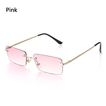 Travel Mountaineering Sunglasses for Men and Women - UV400 Gradient Rimless Eyewear