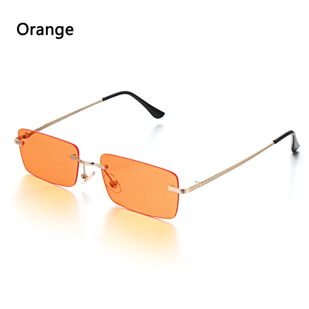 Travel Mountaineering Sunglasses for Men and Women - UV400 Gradient Rimless Eyewear