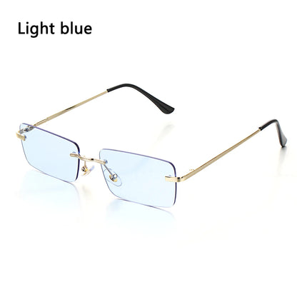 Travel Mountaineering Sunglasses for Men and Women - UV400 Gradient Rimless Eyewear