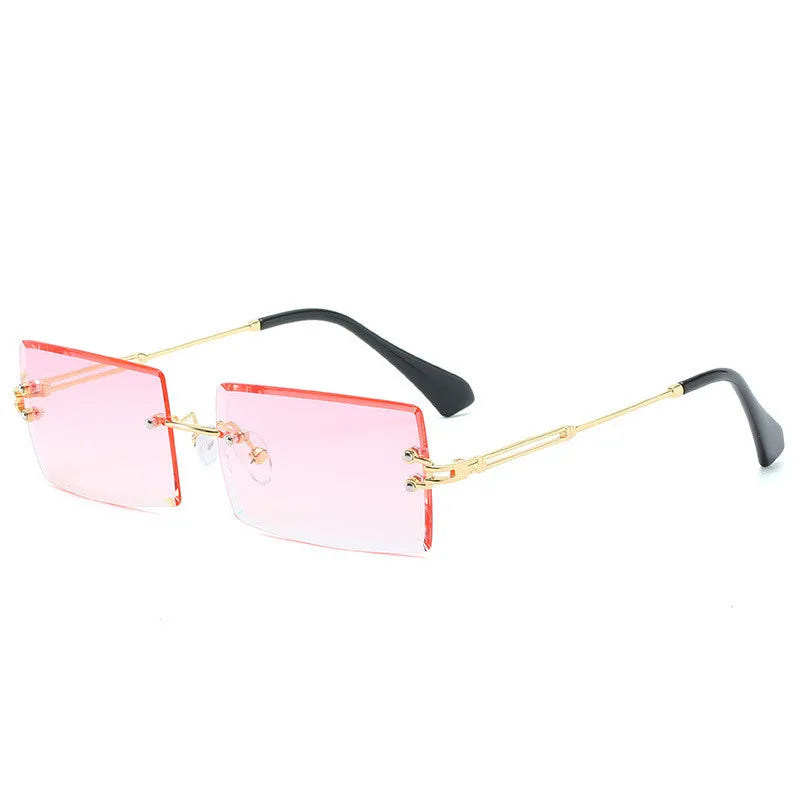 Travel Mountaineering Sunglasses for Men and Women - UV400 Gradient Rimless Eyewear