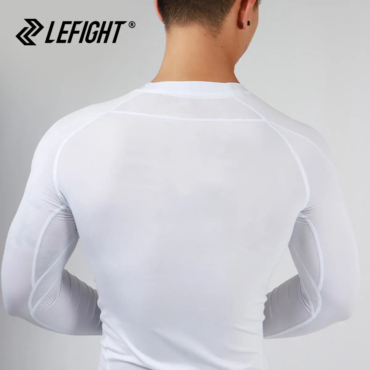 Lefight Men'S Solid Color Casual Muscle Shapewear, Compression Shirt, V-Neck, Long Tight T-Shirt, Long Sleeve, Gym Sports Men'S Tops, Men'S Daily Wear, 2025 Autumn Fashion Clothing