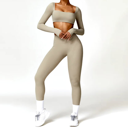 Women's Quick-Dry 2-Piece Yoga Suit and Tracksuit for Summer Workout and Running