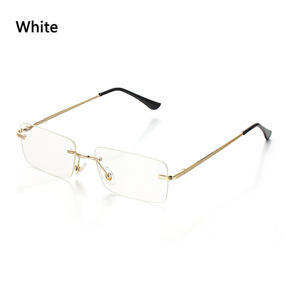 Travel Mountaineering Sunglasses for Men and Women - UV400 Gradient Rimless Eyewear
