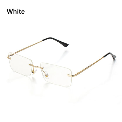 Travel Mountaineering Sunglasses for Men and Women - UV400 Gradient Rimless Eyewear