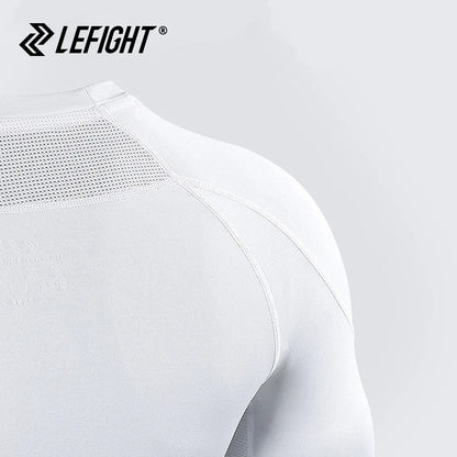 Lefight Men'S Solid Color Casual Muscle Shapewear, Compression Shirt, V-Neck, Long Tight T-Shirt, Long Sleeve, Gym Sports Men'S Tops, Men'S Daily Wear, 2025 Autumn Fashion Clothing