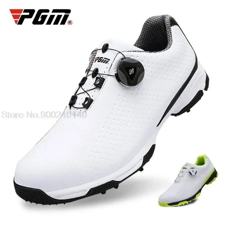 Golf Shoes Men Waterproof Sports Shoes Knobs Buckle Shoes Mesh Lining Breathable Slip Resistant Sneakers for Male Outdoor