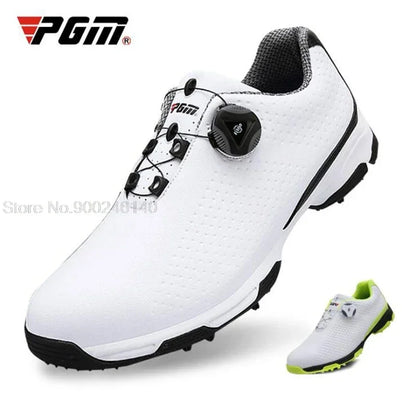 Golf Shoes Men Waterproof Sports Shoes Knobs Buckle Shoes Mesh Lining Breathable Slip Resistant Sneakers for Male Outdoor