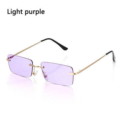 Travel Mountaineering Sunglasses for Men and Women - UV400 Gradient Rimless Eyewear