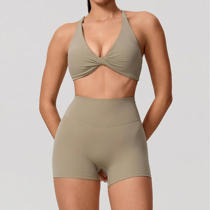 Women's Quick-Dry 2-Piece Yoga Suit and Tracksuit for Summer Workout and Running