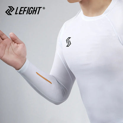 Lefight Men'S Solid Color Casual Muscle Shapewear, Compression Shirt, V-Neck, Long Tight T-Shirt, Long Sleeve, Gym Sports Men'S Tops, Men'S Daily Wear, 2025 Autumn Fashion Clothing
